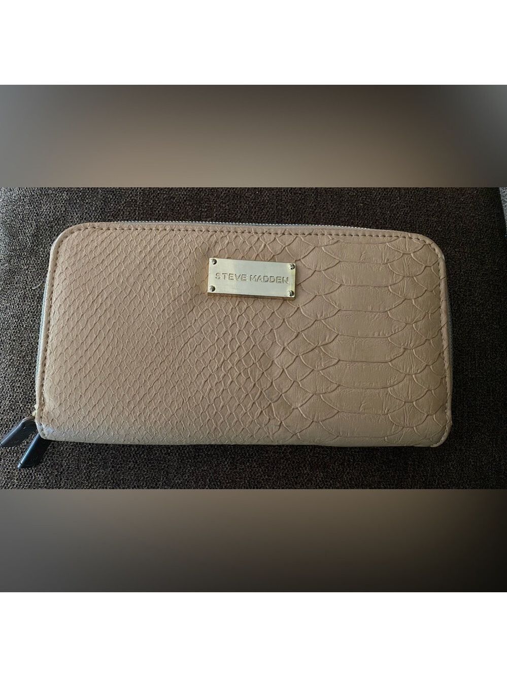Steve Madden Python Beige Wallet